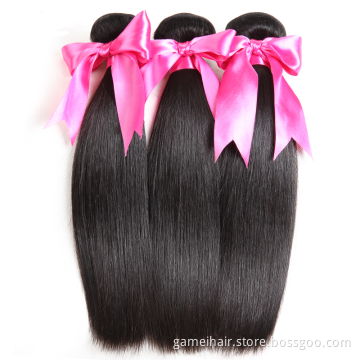GMHAIR Top Quality Virgin Brazilian Cuticle Aligned Human Hair Bundle Extensions Double Weft Virgin Donor Hair Bulk Wholesale